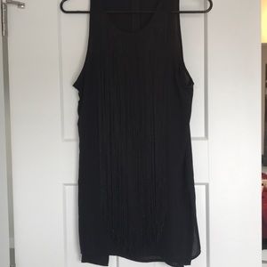 Express top with tassels in front